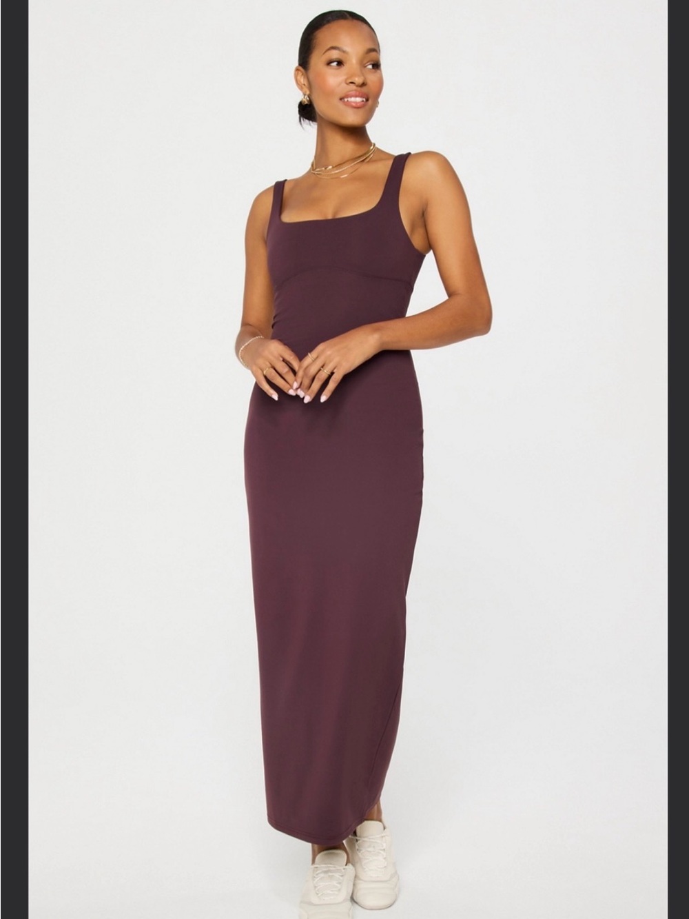Fabletics Maxi Dress in Plum